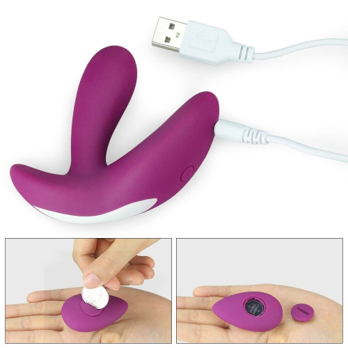LoveToy O-Sensual Remote Rider - Клиторально-вагинальный вибратор с пультом ДУ, 9х2 см